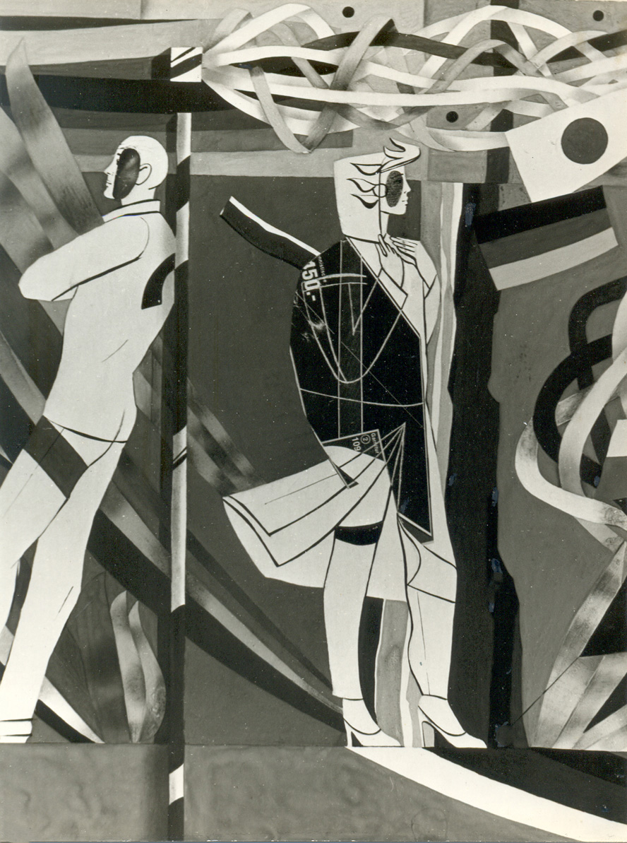 Розпис «Осінь» у с. Петрівка Лиманського р-ну Одеської обл. 1977–78. Енкаустика